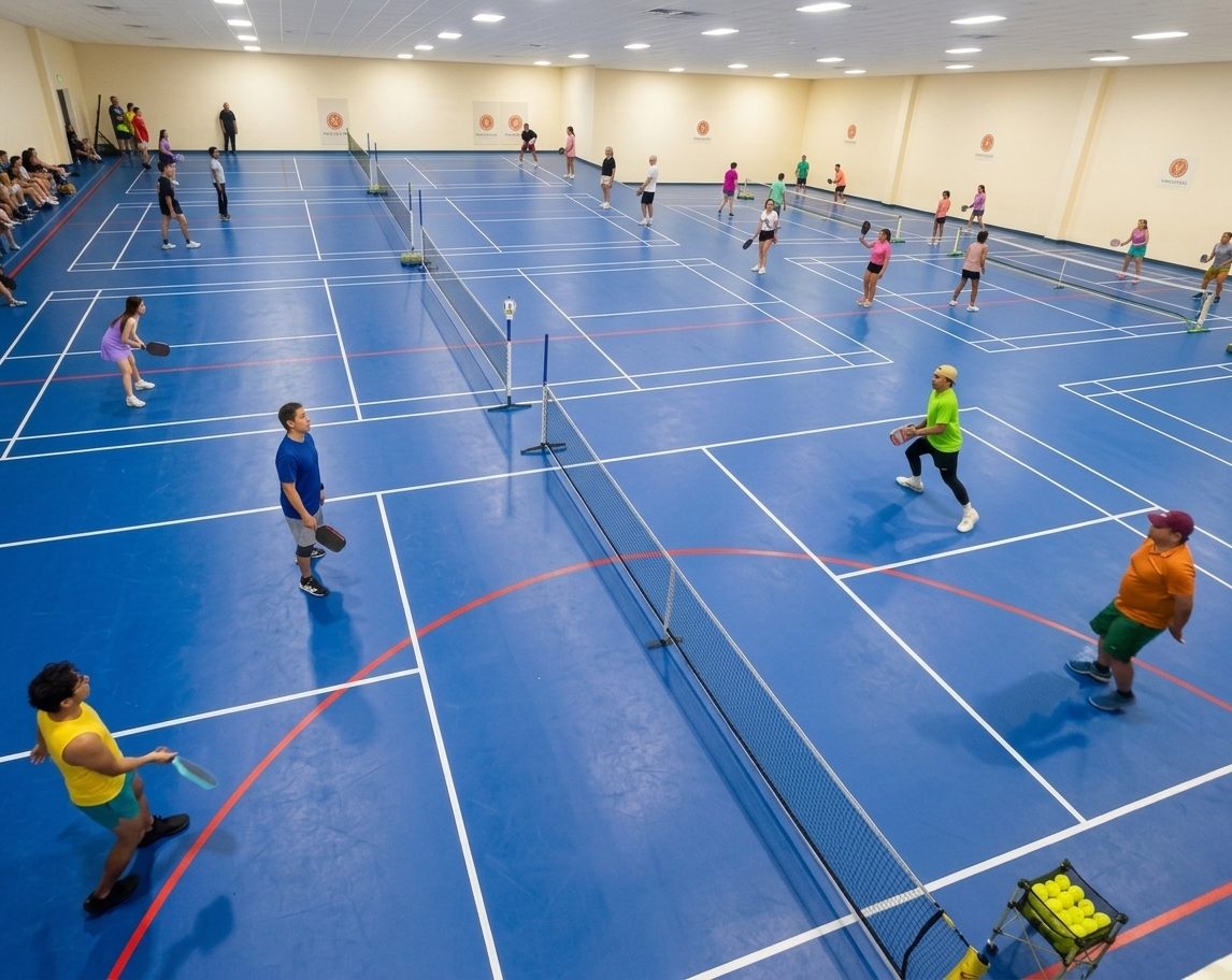 Doha Picklers Club players on court